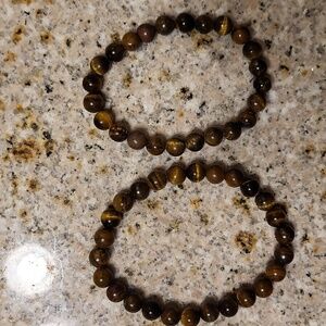 Tiger Eye Beaded Bracelet Set
